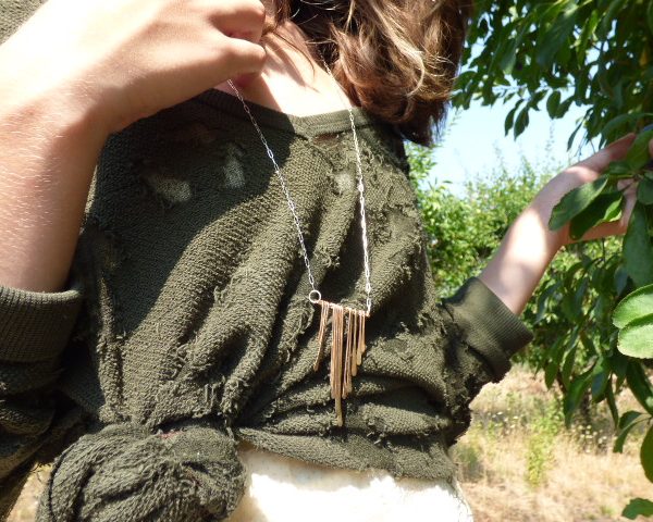 Raining Fringe Necklace detail 2